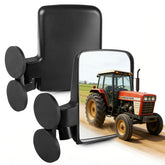 UNIGT front view mounted on tractor showing wide rear visibility benefit