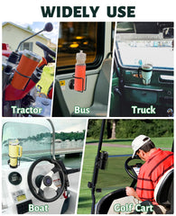 UNIGT mounted on a tractor cab showing stable placement and easy reach