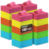 UNIMADE front pack of 100 cloths showing quantity and branding, durable supply benefit