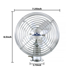 United Pacific swivel base detail showing adjustable ball joint for precise airflow direction