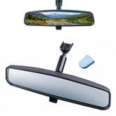 UPENGUPENG front view mirror showing full 10.5 inch surface with improved visibility