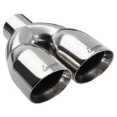 Upower front assembly showing polished dual outlets and premium finish