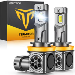 Ursprung front packaging showing twin H11 bulbs and specifications improving visibility