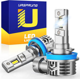 Ursprung front view of H11 bulb showing compact design and bright benefit