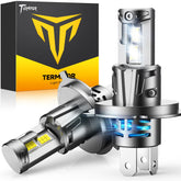 Ursprung H4 front view showing bulb design and clean fit for easy install
