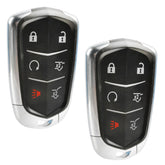 USARemote front view of two HYQ2AB fobs showing button layout and OEM fit benefit