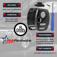 USARemote keyblade slot view showing no cutting required and secure fit