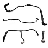 Uselection front view of hose set showing complete replacement kit and easy identification benefit