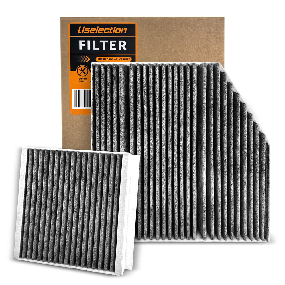 Uselection front packaging showing both cabin and engine filters for easy identification and fitment