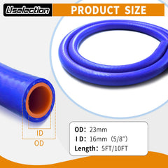 Uselection cross-section showing polyester reinforcement for high pressure resilience