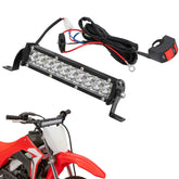 USTPO front view mounted on handlebar showing bright beam and secure fit