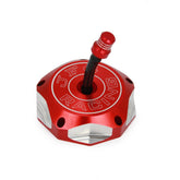 USTPO red billet gas cap front view showing design and fit benefit