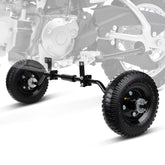 USTPO front view of training wheels showing stable design and quick setup