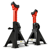 USYATO jack stands front view showing build and finish for garage use