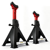 USYATO front view of black and red stands showing sturdy build and stable support