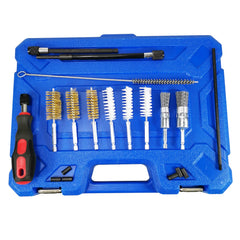 UTMALL close-up of brush diameters highlighting brass, plastic and nylon sizes for correct fit