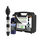 UView dual-chamber tester front view showing construction and easy connections for accurate testing