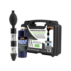UView dual-chamber tester front view showing construction and easy connections for accurate testing