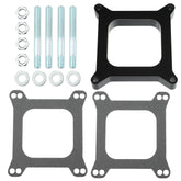 uxcell carb spacer front view showing open-center design and bolt holes for improved air flow