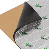 uxcell front view of folded mat showing packaged size and quick install benefit