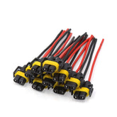 uxcell front view packaging showing ten prewired sockets for quick replacement