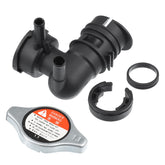 uxcell front view of radiator filler neck shows fit and mounting points for easy replacement