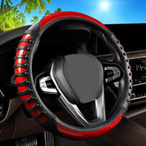 vaitarkli front view red carbon fiber leather cover shows sporty style and protection