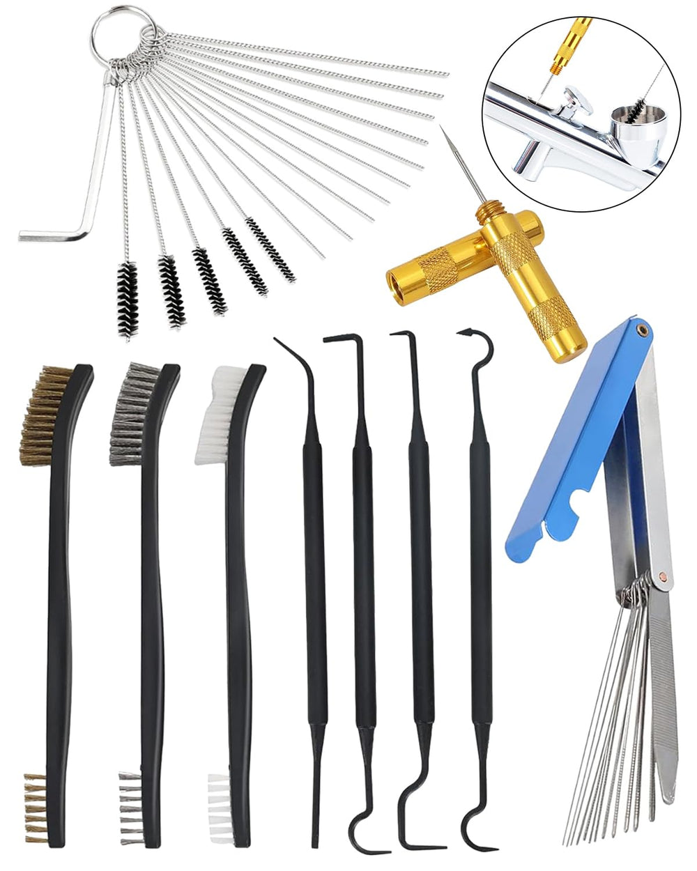 Valchoose front packaging showing full 37 piece kit and organized storage, clear identification benefit