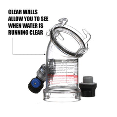Valterra removable anti-siphon valve close-up protects fresh water line