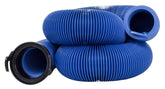 Valterra front view of 20-foot blue hose showing compact storage and quick setup benefit