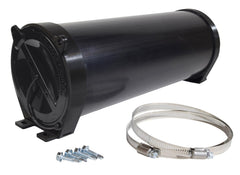 Valterra front view of carrier showing durable black PVC and secure cap benefit