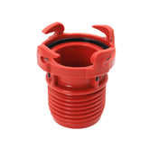 Valterra front view of red EZ Coupler showing compact shape and easy connection benefit
