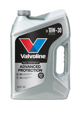 Valvoline 10W-30 front label showing product name and benefits