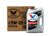 Valvoline full synthetic 5W-20 front packaging showing product benefits