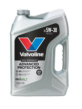 Valvoline 5W-30 front label showing product benefits and size