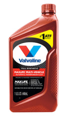 Valvoline ATF bottle close-up highlighting durable packaging and clarity