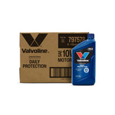 Valvoline front packaging showing 1 QT bottle and clear product branding benefit clarity