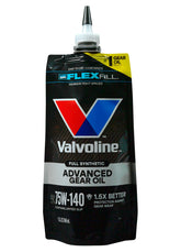Valvoline pouch front view showing branding and quick-fill benefit