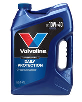 Valvoline jug front 5QT showing product, durable protection for engines