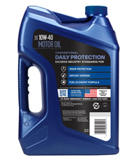 Valvoline label close-up 10W-40 displaying specs and API ratings clearly