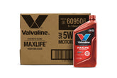 Valvoline MaxLife front label showing product name and benefits