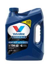 Valvoline Premium Blue front label showing reliable engine protection benefits