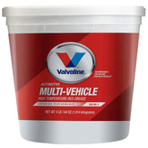 Valvoline tub front view showing product and clear branding for easy identification and storage