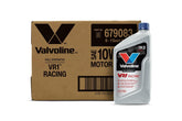 Valvoline VR1 10W-30 front packaging showing product and benefits