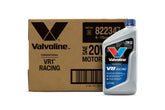 Valvoline VR1 front packaging showing one-quart bottle and benefit of race protection