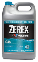 Valvoline Zerex G48 front label showing product name and concentrate benefit