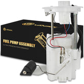 VANBOL fuel pump front assembly showing connectors and benefits of direct-fit replacement