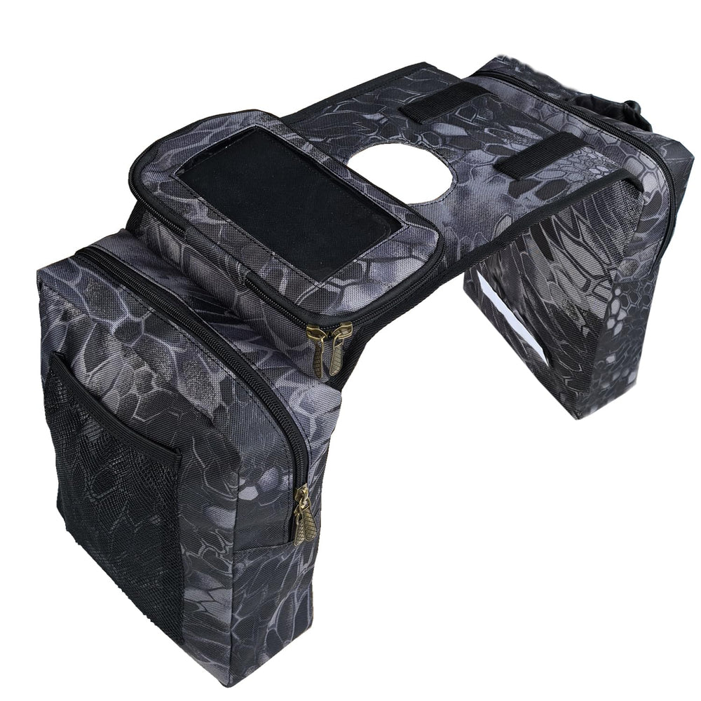 Vanlison front view showing bag shape and secure fastenings for organized storage