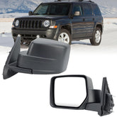 VANLOGY left driver-side mirror front view showing fit and styling benefit