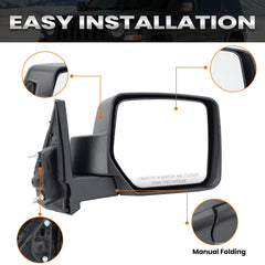 VANLOGY close-up of mirror housing detail with durable construction benefit